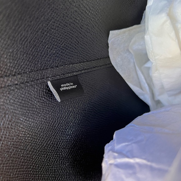 Coach buffalo Plaid Check Reversible Tote Handbag&wallet Red Black - Picture 6 of 13